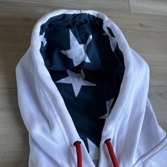 Greater Half‎ American Flag 4th Of July Hoodie Large Men’s Stars And Stripes - Picture 10 of 10